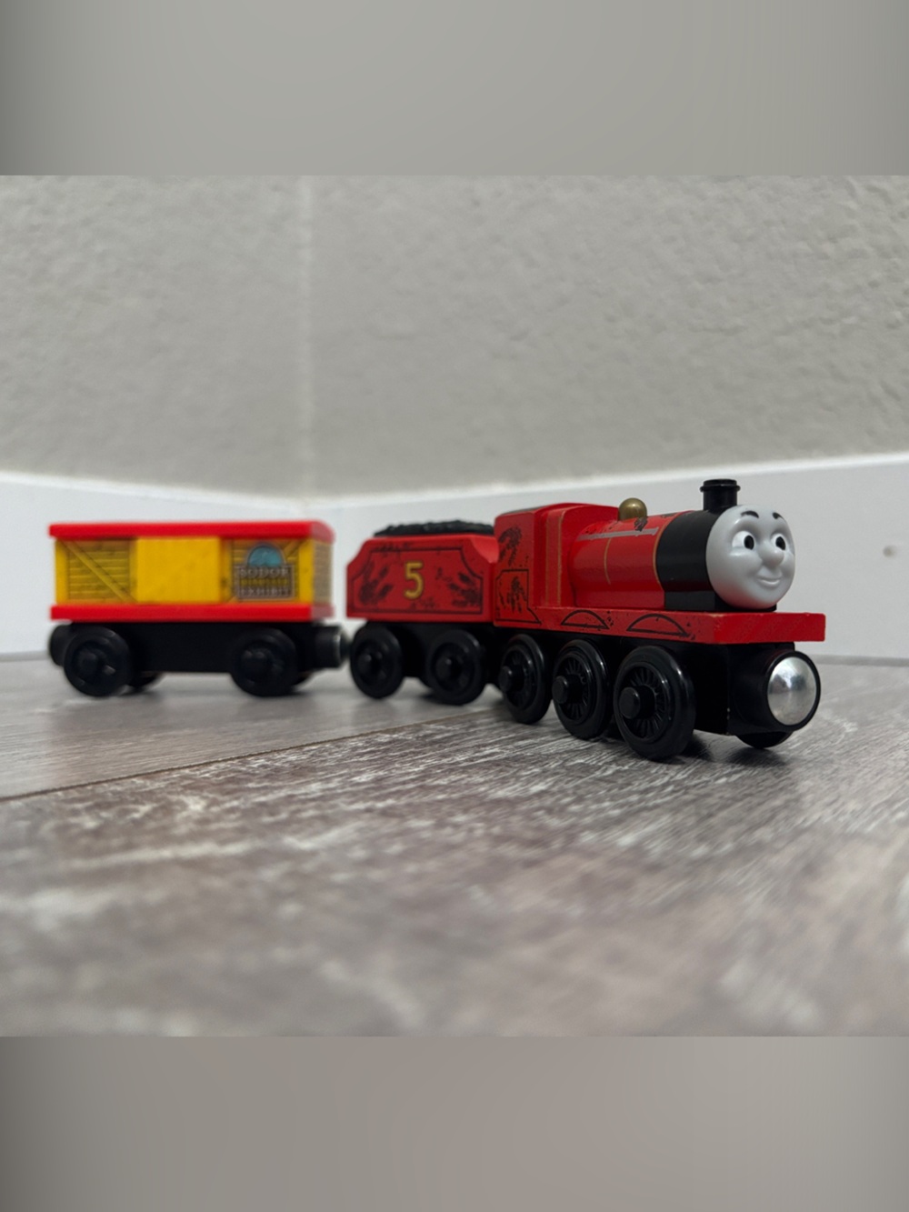 Wooden Dino James and Both Tenders - Thomas & Friends